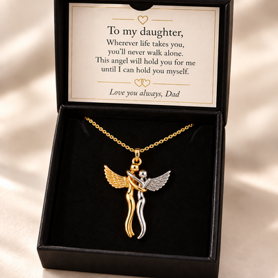 To My Daughter- Angel Hug Necklace