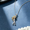 Stainless Steel Love Embrace Dad Child Hug Pendant Necklace for Daughter Lovely Family Anniversary Charm Jewelry Gift