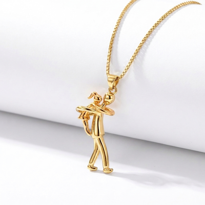 Daughter Piggyback Hug Necklace